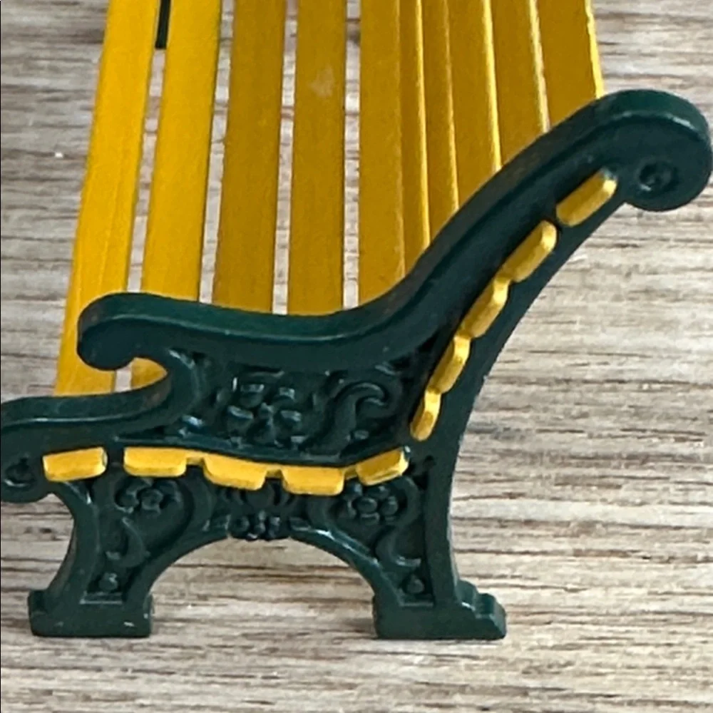 Department‎ 56 Village Wrought Iron Park Bench Handpainted Metal